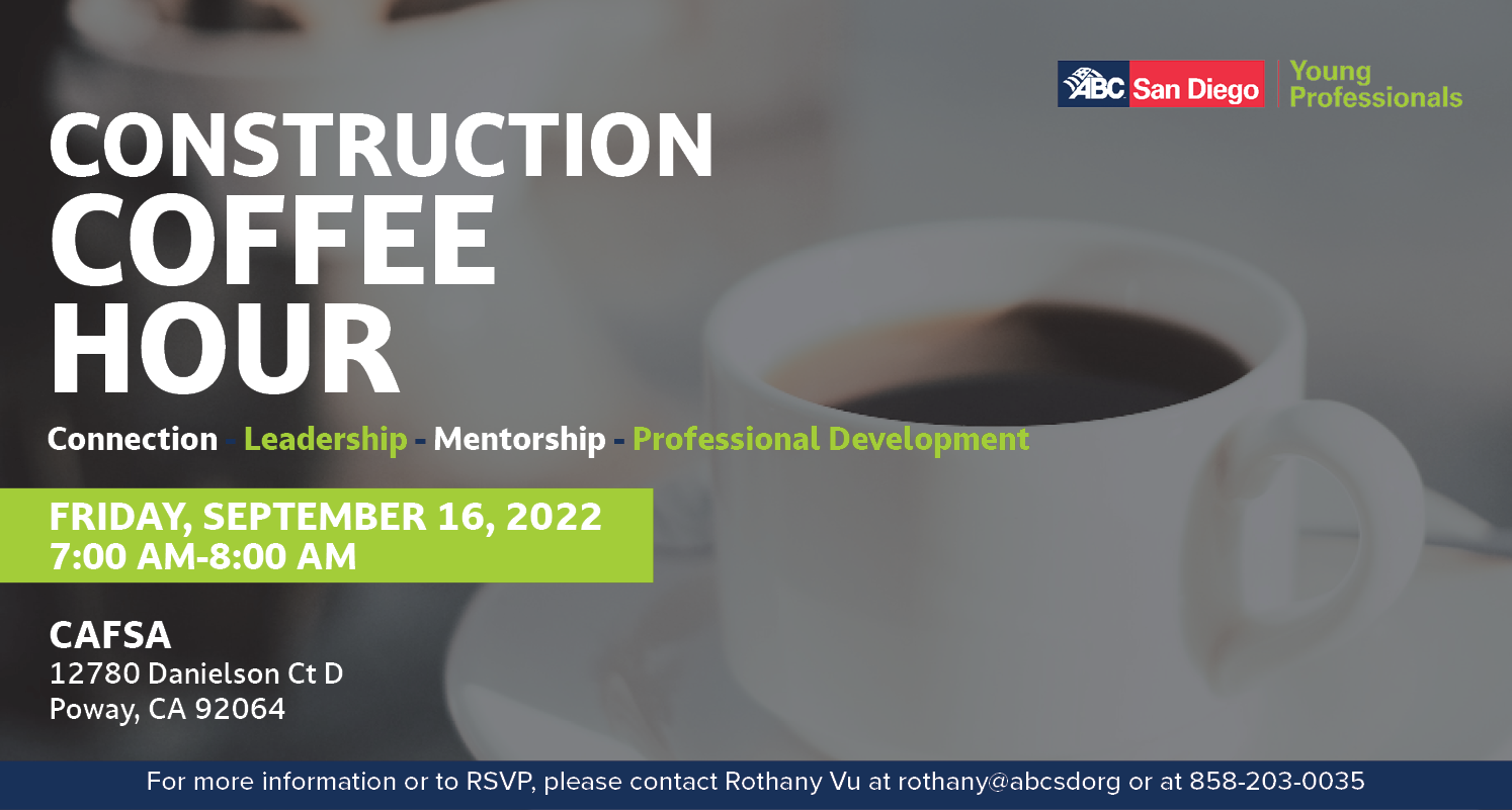 YP's September Construction Coffee Hour