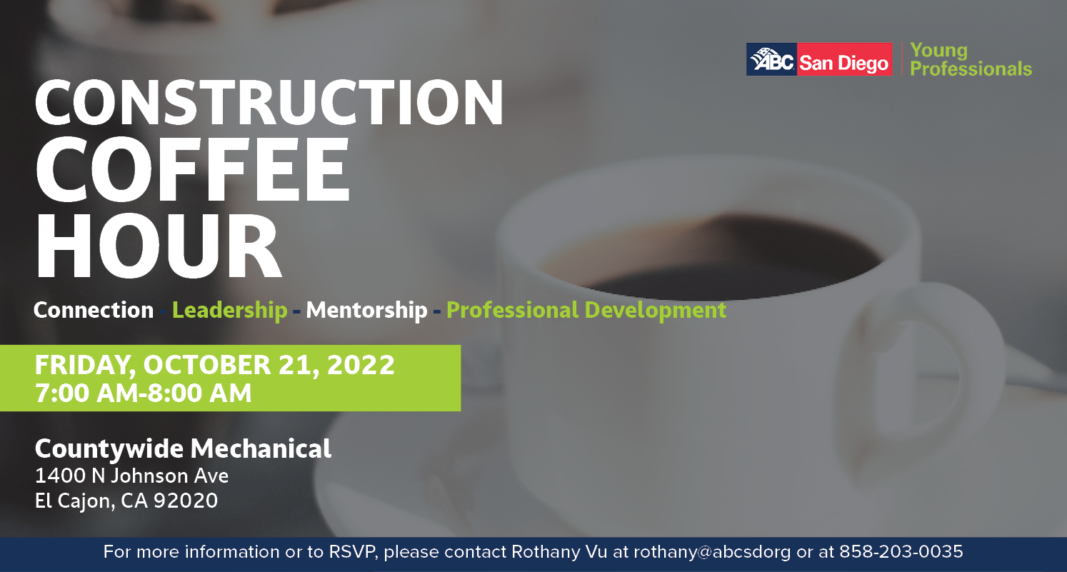 YP's October Construction Coffee Hour